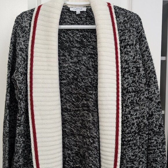 Sock Monkey Pattern Cardigan - Picture 1 of 2